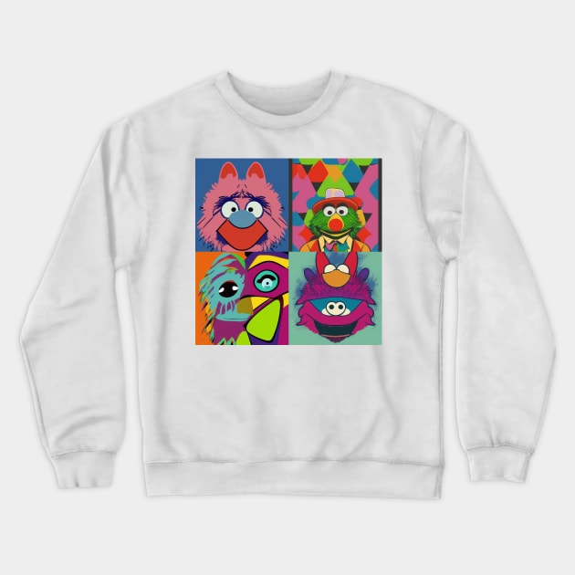 Muppetite Abstract Crewneck Sweatshirt by DM